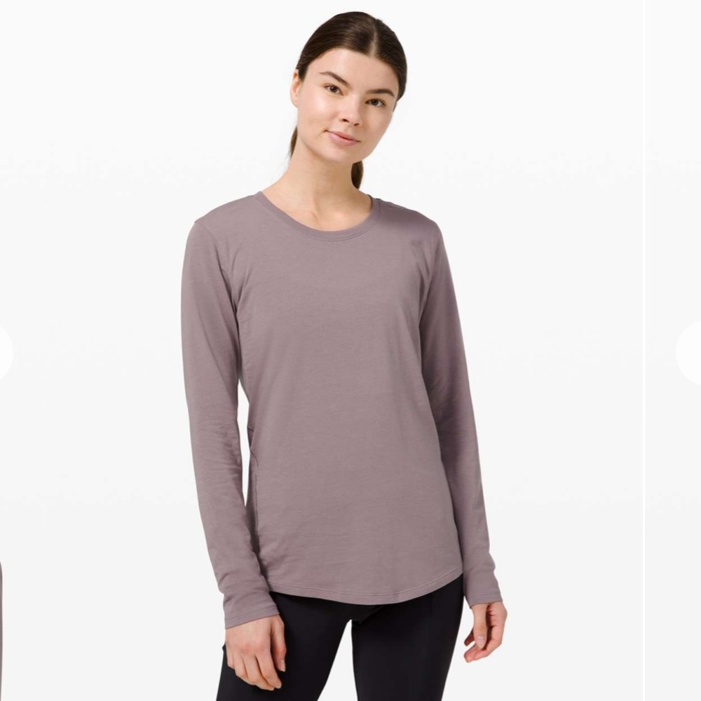 Lululemon Ever Ready Long Sleeve Tee in Lunar Rock